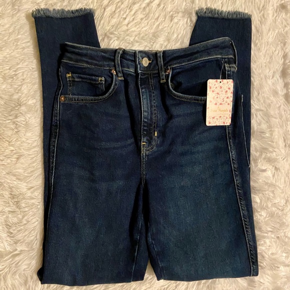 Free People Raw Hem Skinny Jeans - Picture 7 of 14